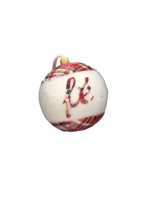 Enfeite Bola Decorativa de Natal 9,5cm com Cordão – Esfera Peluciada para Árvore, Guirlanda e Decoração Natalina