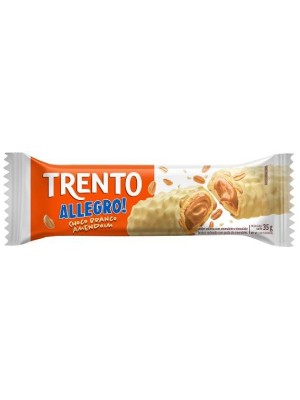 TRENTO ALLEGRO CHOCOLATE BRANCO C/ AMENDOIM 35G UN.