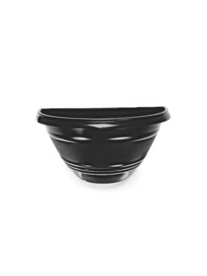 VASO DE PAREDE PRETO 1000 ML UN.