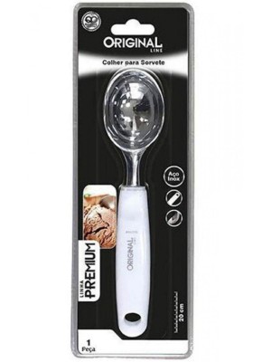 COLHER PARA SORVETE 20CM LINHA PREMIUM UN.