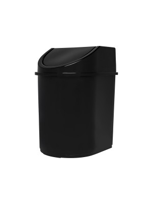 Lixeira Basculante 12 Litros Jaguar Plástica com Tampa Basculante para Cozinha, Banheiro e Área de Serviço – Compacta, Resistente