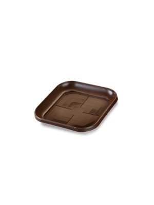 PRATO DE VASO QUADRADO GRANDE COFFEE