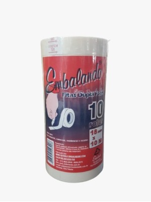 FITA DUPLA FACE 10ROLOS 18X10