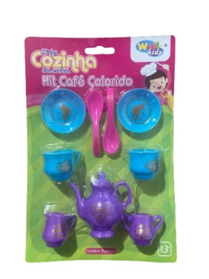 MINHA COZINHA DOS SONHOS KIT CAFE COLORIDO C/9 PCS UN. WELLMIX