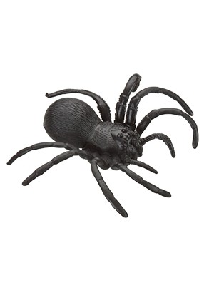 Aranha De Plastico Preta 10Cm Tematico Halloween