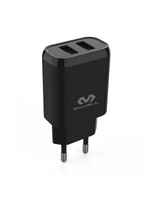CARREGADOR FONTE USB PRETO 2.4A LETRON