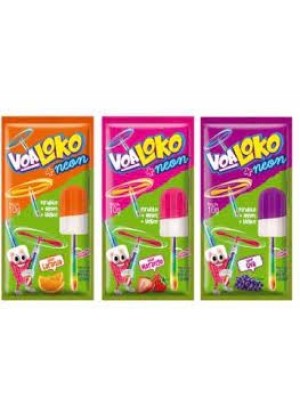 PIRULITO VOA LOKO NEON 10G UN. SABOR FRUTAS SORTIDAS DANILLA