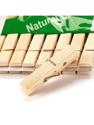 PRENDEDOR DE BAMBU C/10PCS 9CM UN.