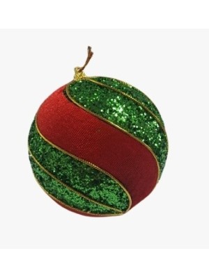 Bola 10cm para Árvore de Natal – Enfeite Decorativo Clássico em Plástico com Brilho e Cores Sortidas