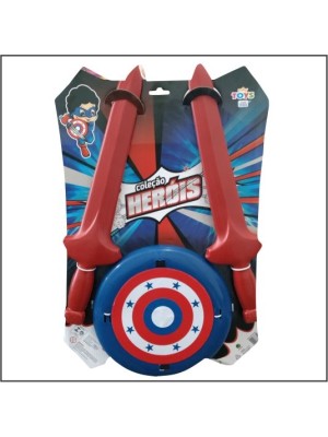 DUAS ESPADAS COM ESCUDO 43CM