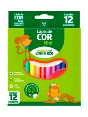LAPIS DE COR ECO MINI C/12 CORES UN.