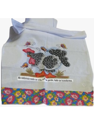 Pano de Prato Super com Barra 50x68cm Algodão Alta Absorção e Durabilidade